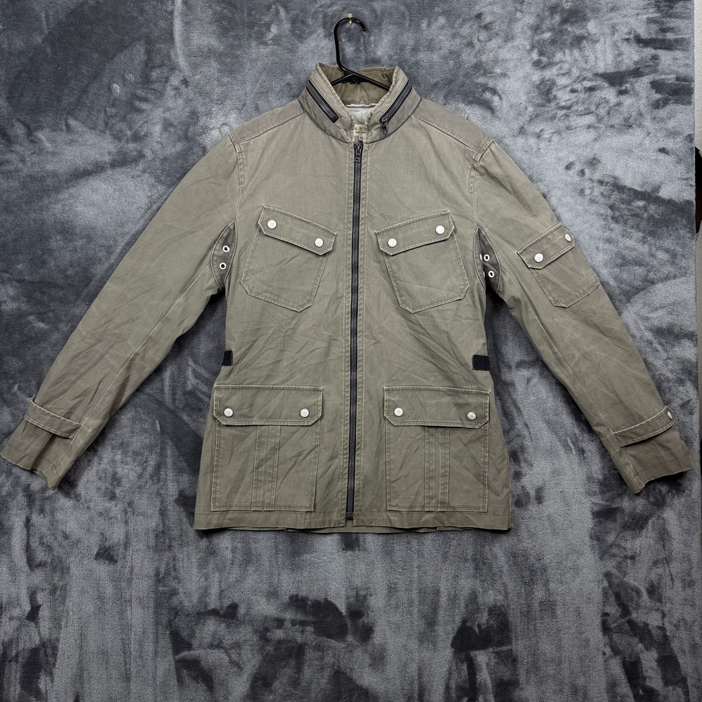 Rag & Bone Field Jacket Mens 38 Olive Green Military Canvas Utility M65 Coat